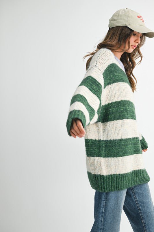 Oversized Striped Sweater - Che Cose Belle