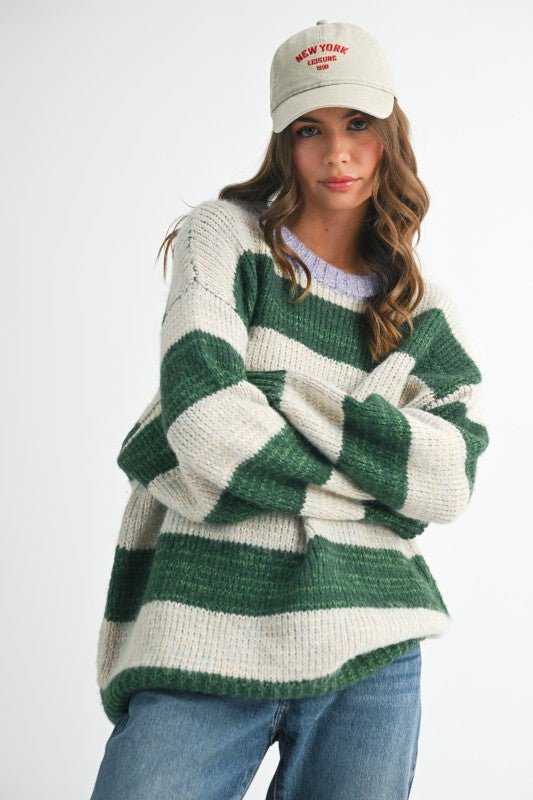 Oversized Striped Sweater - Che Cose Belle