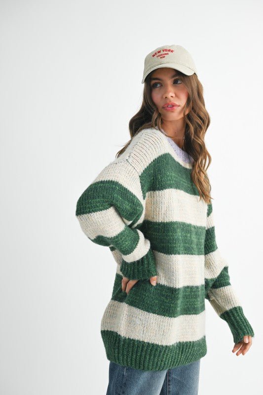Oversized Striped Sweater - Che Cose Belle