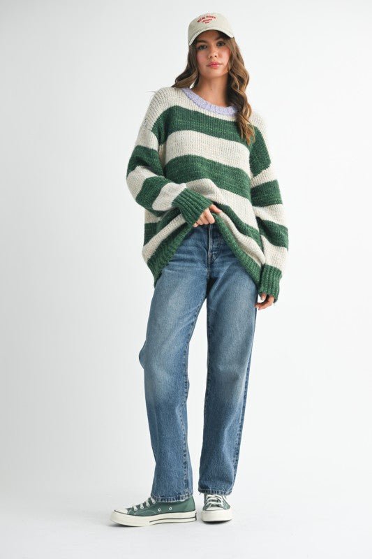 Oversized Striped Sweater - Che Cose Belle