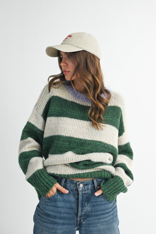 Oversized Striped Sweater - Che Cose Belle