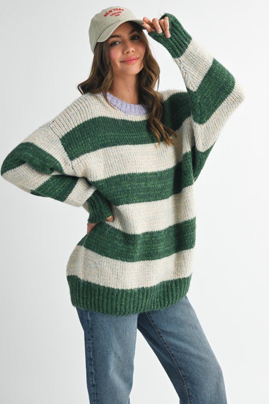 Oversized Striped Sweater - Che Cose Belle