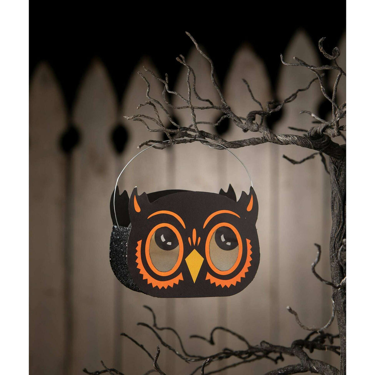 Owl Bucket Luminary | Halloween Decor | Bethany Lowe - Che Cose Belle