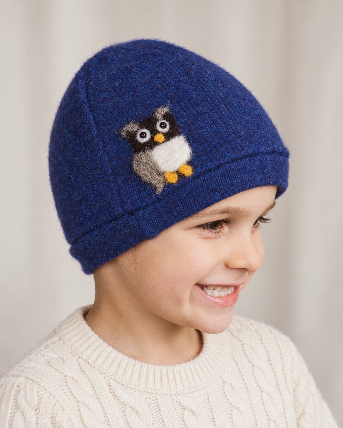 Owl Cashmere Hat - Child - Che Cose Belle