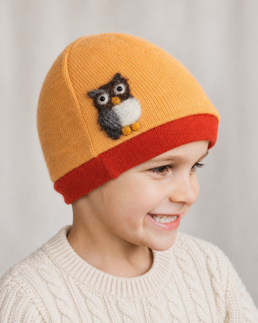 Owl Cashmere Hat - Child - Che Cose Belle