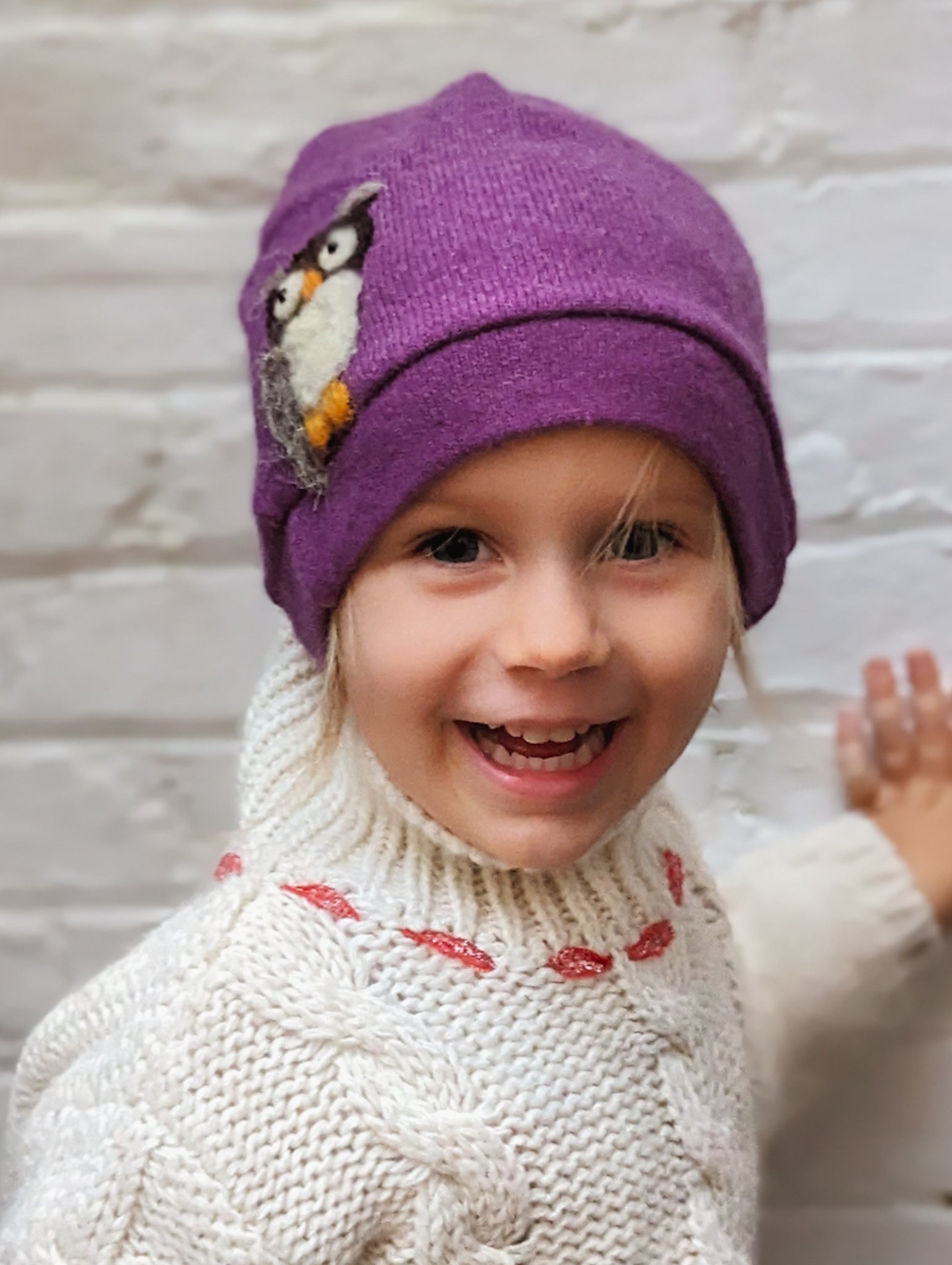 Owl Cashmere Hat - Toddler - Che Cose Belle