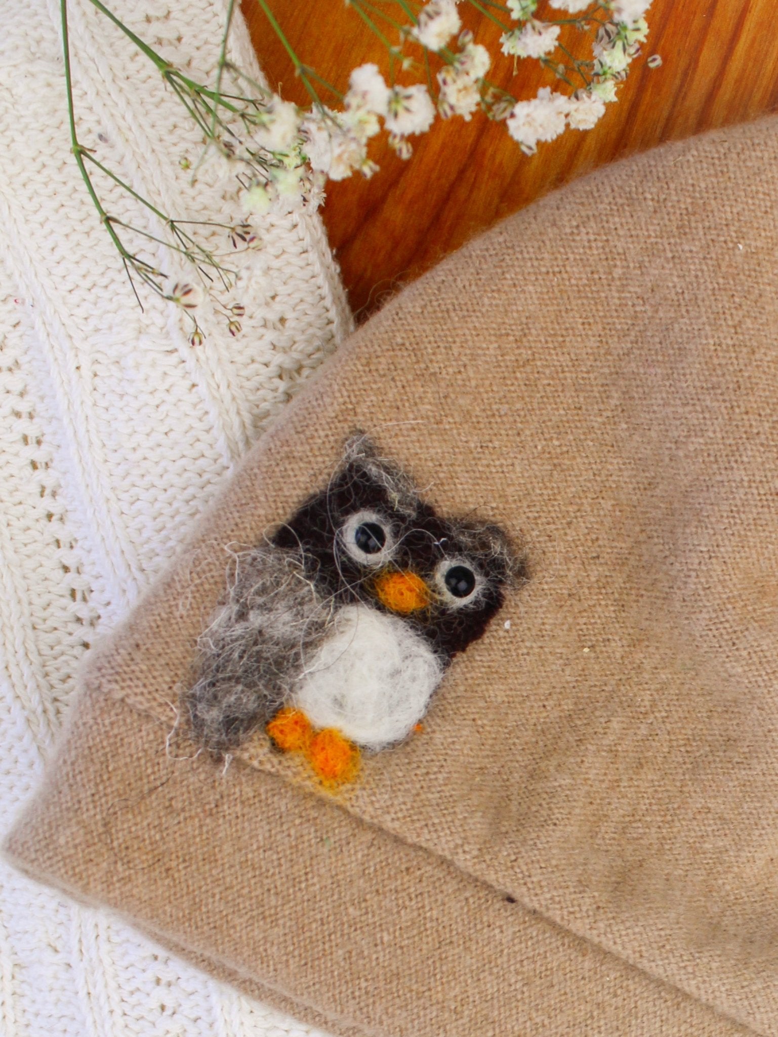Owl Cashmere Hat - Toddler - Che Cose Belle