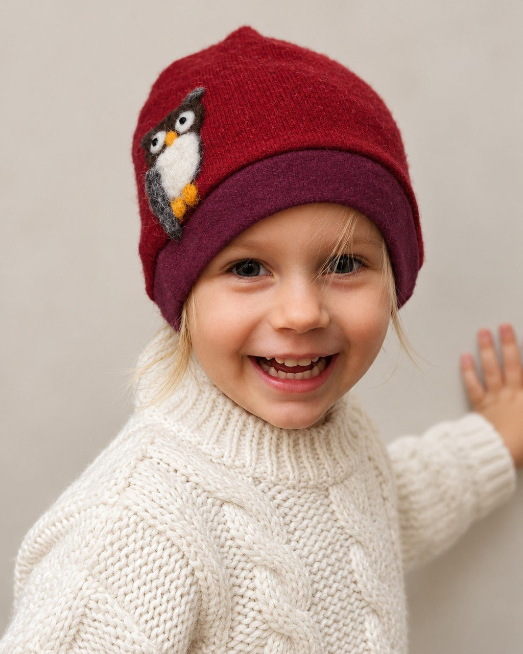 Owl Cashmere Hat - Toddler - Che Cose Belle