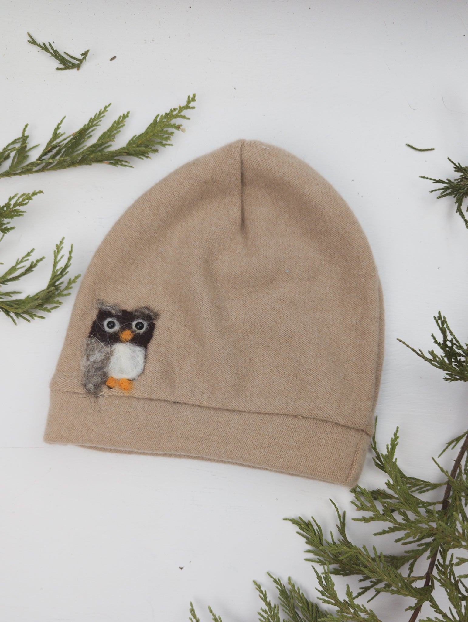 Owl Cashmere Hat - Toddler - Che Cose Belle