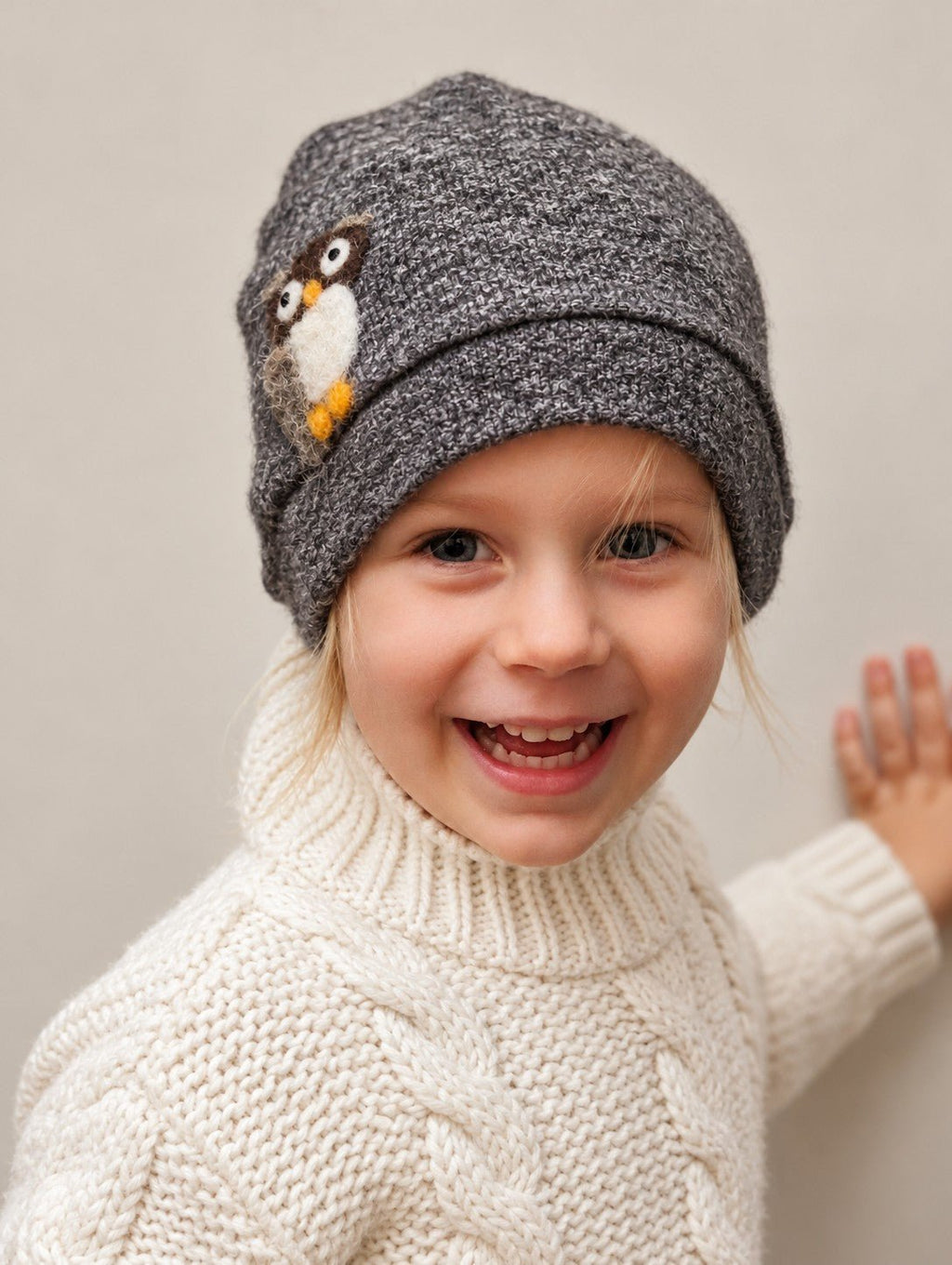 Owl Cashmere Hat - Toddler - Che Cose Belle