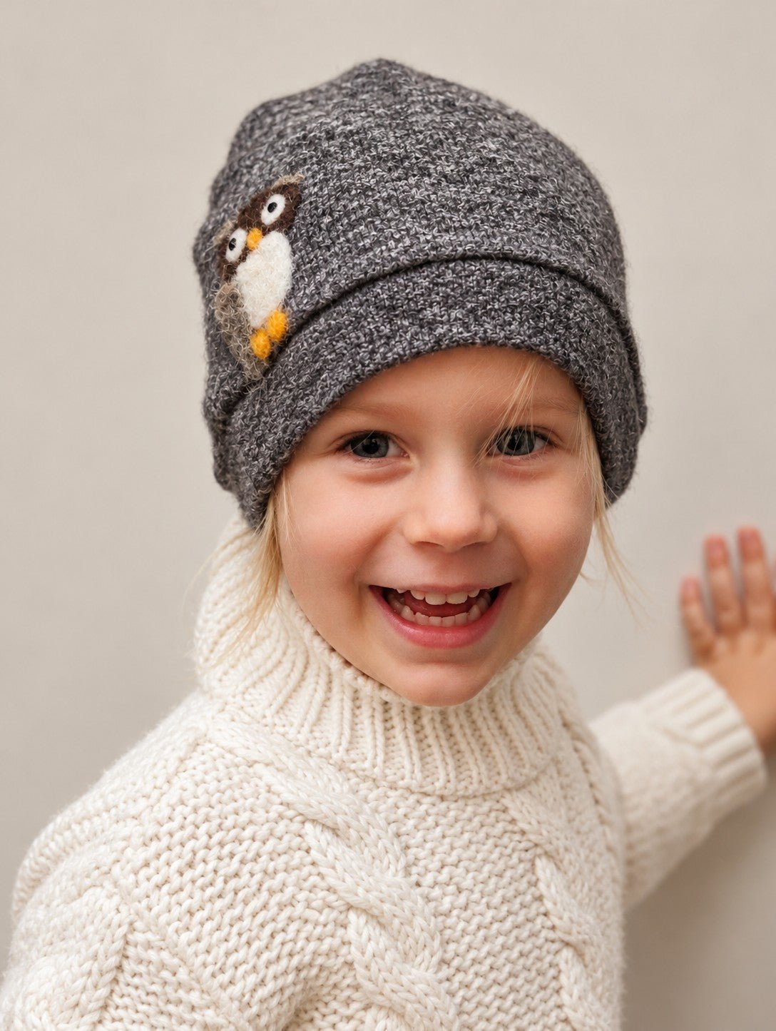 Owl Cashmere Hat - Toddler - Che Cose Belle