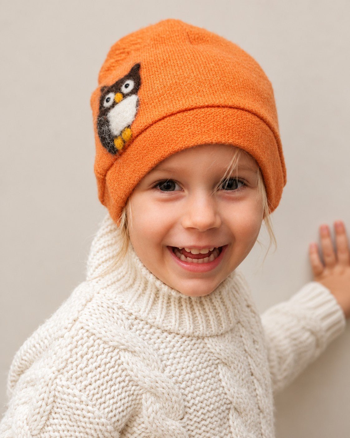 Owl Cashmere Hat - Toddler - Che Cose Belle