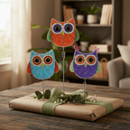 Owl Garden Stake, Asst (Set of 3) - Che Cose Belle