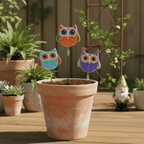 Owl Garden Stake, Asst (Set of 3) - Che Cose Belle