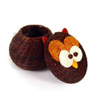 Owl Lidded Basket - Che Cose Belle