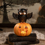Owl on Jack O'Lantern | Halloween Decor | Bethany Lowe