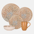Oxford Contempo, Caribbean Stoneware 20 Piece Dinnerware Set, Service for 4 - Che Cose Belle