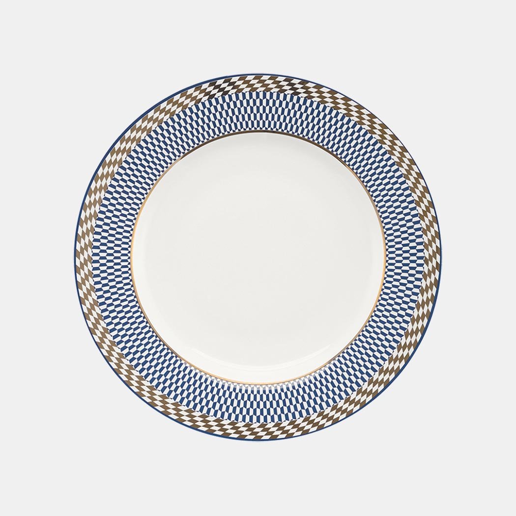 Oxford Flamingo, Op Art Porcelain 20 Piece Dinnerware Set, Service for 4 - Che Cose Belle