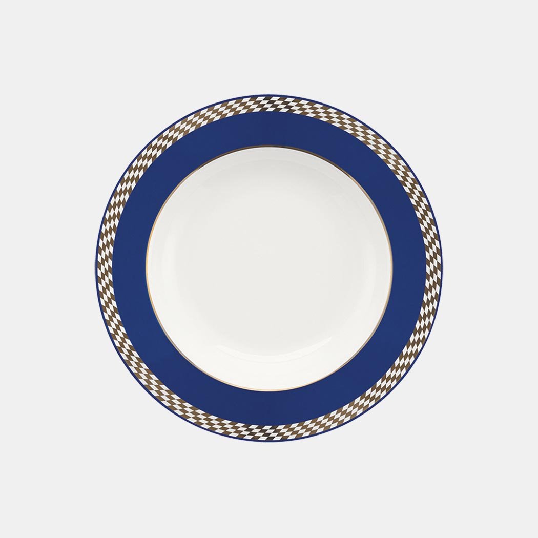Oxford Flamingo, Op Art Porcelain 20 Piece Dinnerware Set, Service for 4 - Che Cose Belle