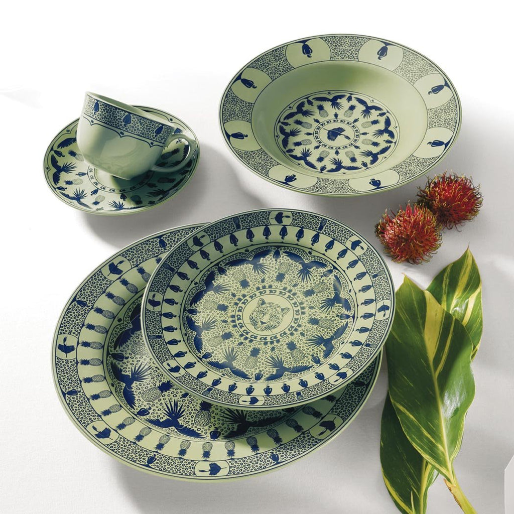 Oxford Flamingo, Terra Brasilis Rainforest Porcelain 20 Piece Dinnerware Set, Service for 4 - Che Cose Belle