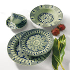 Oxford Flamingo, Terra Brasilis Rainforest Porcelain 20 Piece Dinnerware Set, Service for 4 - Che Cose Belle