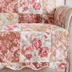 Reversible Floral Patchwork Furniture Protector - Maribel Collection