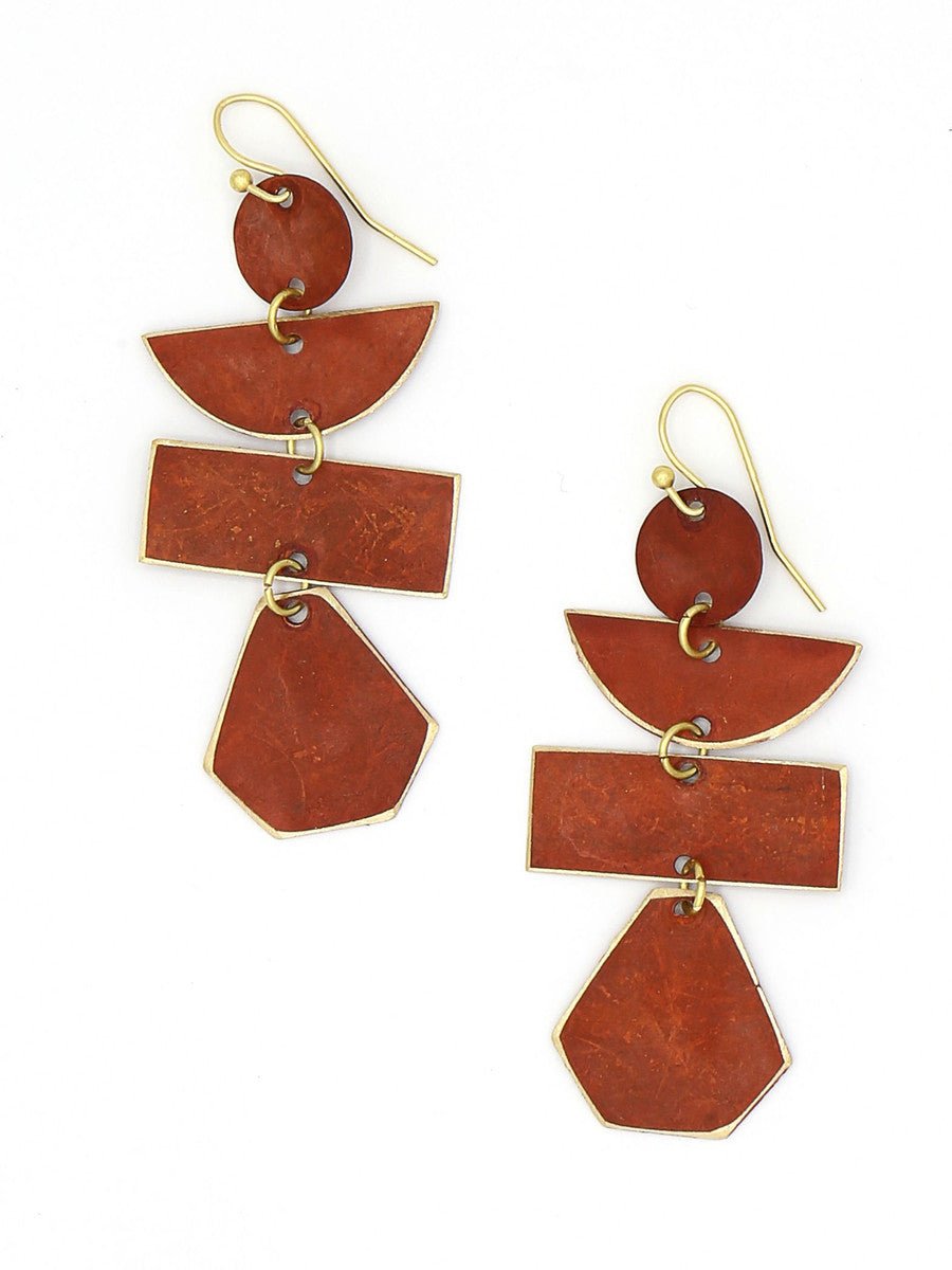Pagoda Painted Earrings - Che Cose Belle