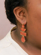 Pagoda Painted Earrings - Che Cose Belle