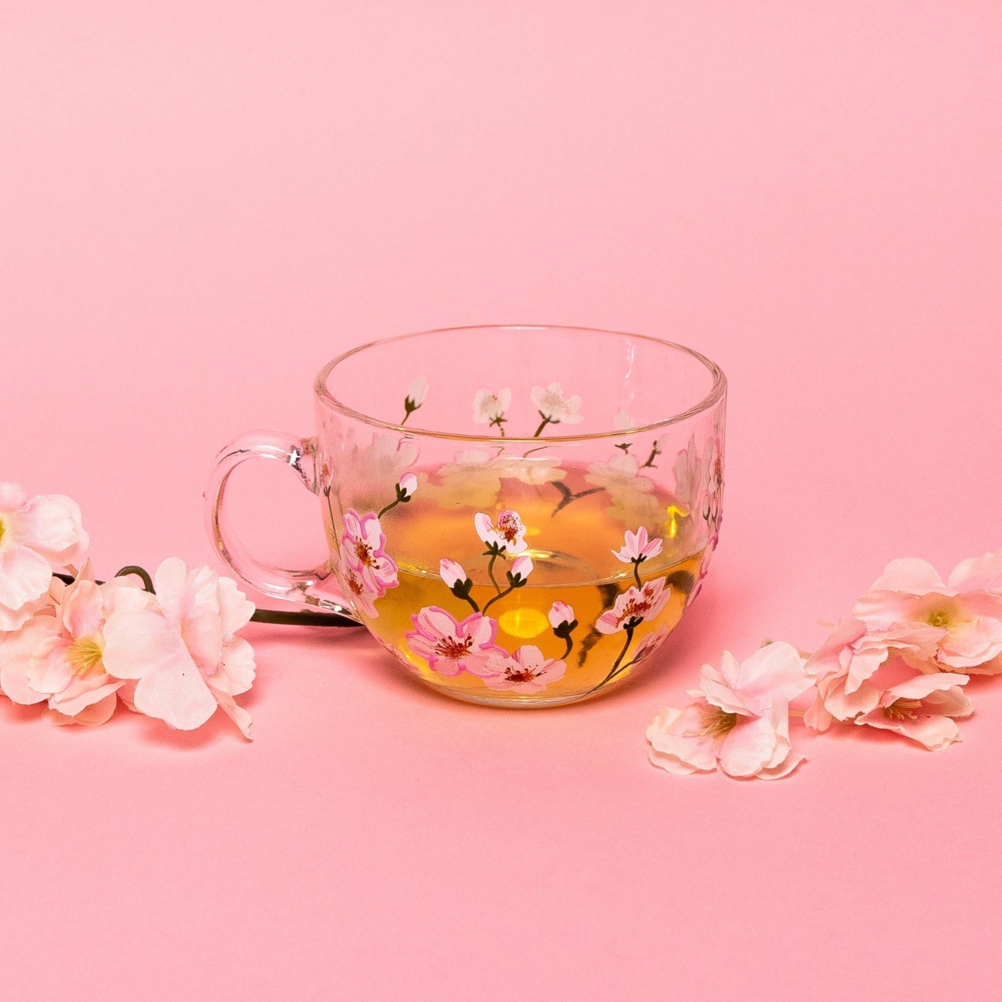 Painted Cherry Blossom Mugs - Che Cose Belle