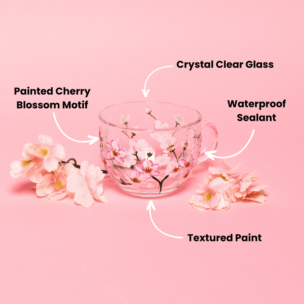 Painted Cherry Blossom Mugs - Che Cose Belle