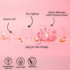 Painted Cherry Blossom Tea Pot - Che Cose Belle