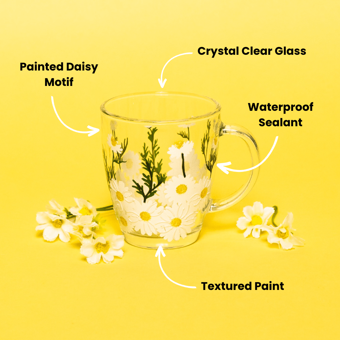 Painted Daisy Mugs - Che Cose Belle
