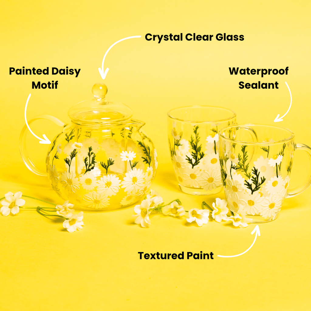 Painted Daisy Tea Pot - Che Cose Belle