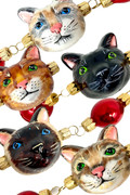 Palatial Cats Glass Tree Garland - Che Cose Belle