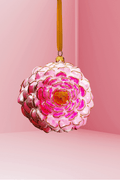 Palazzo Peony Glass Christmas Ornament (Blush) - Che Cose Belle