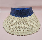 Palm Leaf Visor – Colorful Summer Straw Hat with Elastic Band | Lightweight Sun Protection - Che Cose Belle