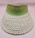Palm Leaf Visor – Colorful Summer Straw Hat with Elastic Band | Lightweight Sun Protection - Che Cose Belle