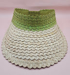 Palm Leaf Visor – Colorful Summer Straw Hat with Elastic Band | Lightweight Sun Protection - Che Cose Belle