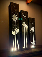 Palm Trees Under the Stars Indoor Luminary | Multiple Sizes - Che Cose Belle