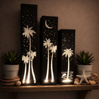 Palm Trees Under the Stars Indoor Luminary | Multiple Sizes - Che Cose Belle