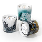 Palo Santo & Rose 14 oz. Swirl Glass Candle - Che Cose Belle