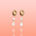 Paloma Shell + Jade Dangles - Che Cose Belle