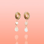 Paloma Shell + Jade Dangles - Che Cose Belle