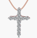Pandent 0.55 Carat Moissanite Pendant in 14K Rose Gold - Che Cose Belle