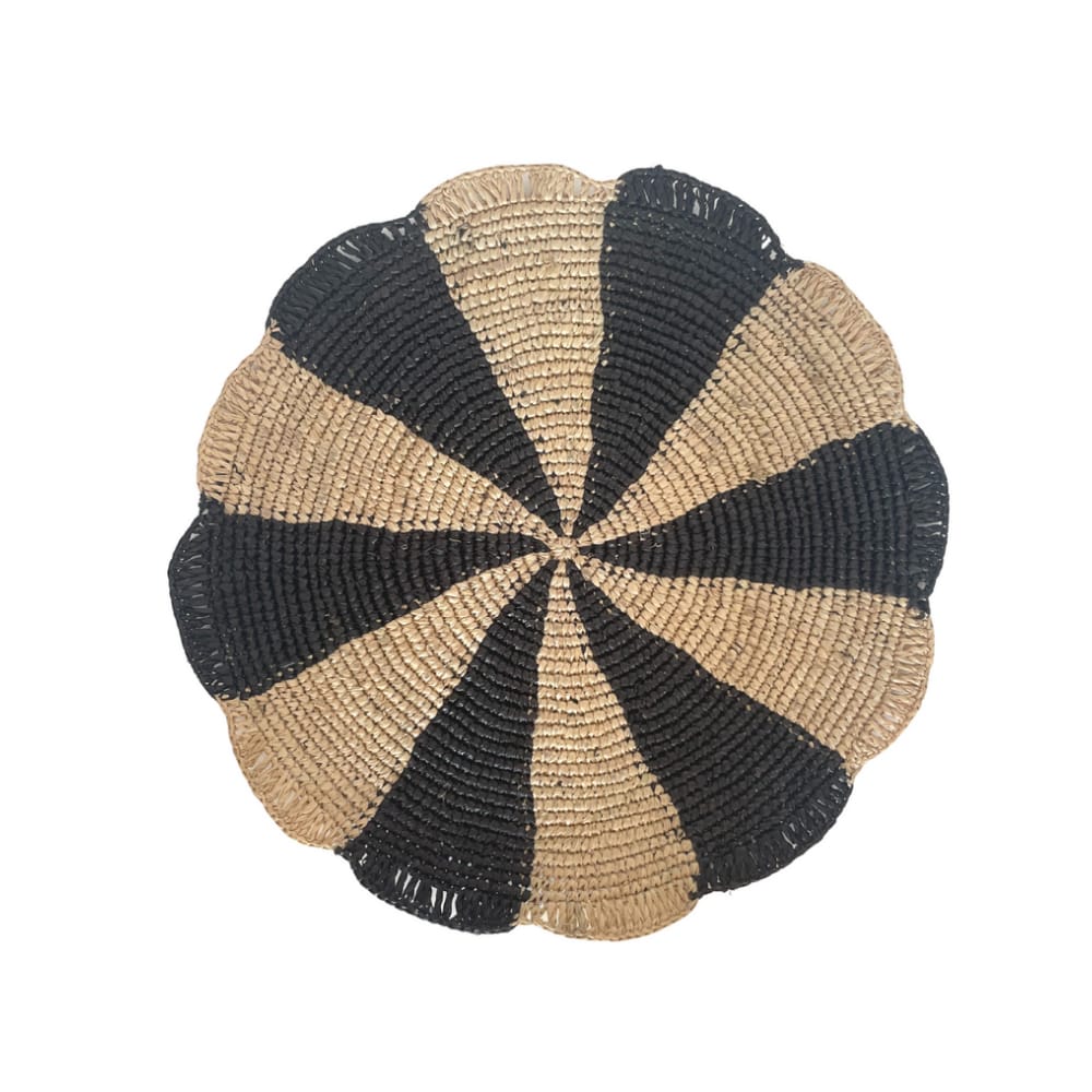 Paris Placemat, woven raffia tabletop - Che Cose Belle