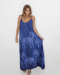 Pasha Maxi Dress - Navy Palm Shibori - Che Cose Belle