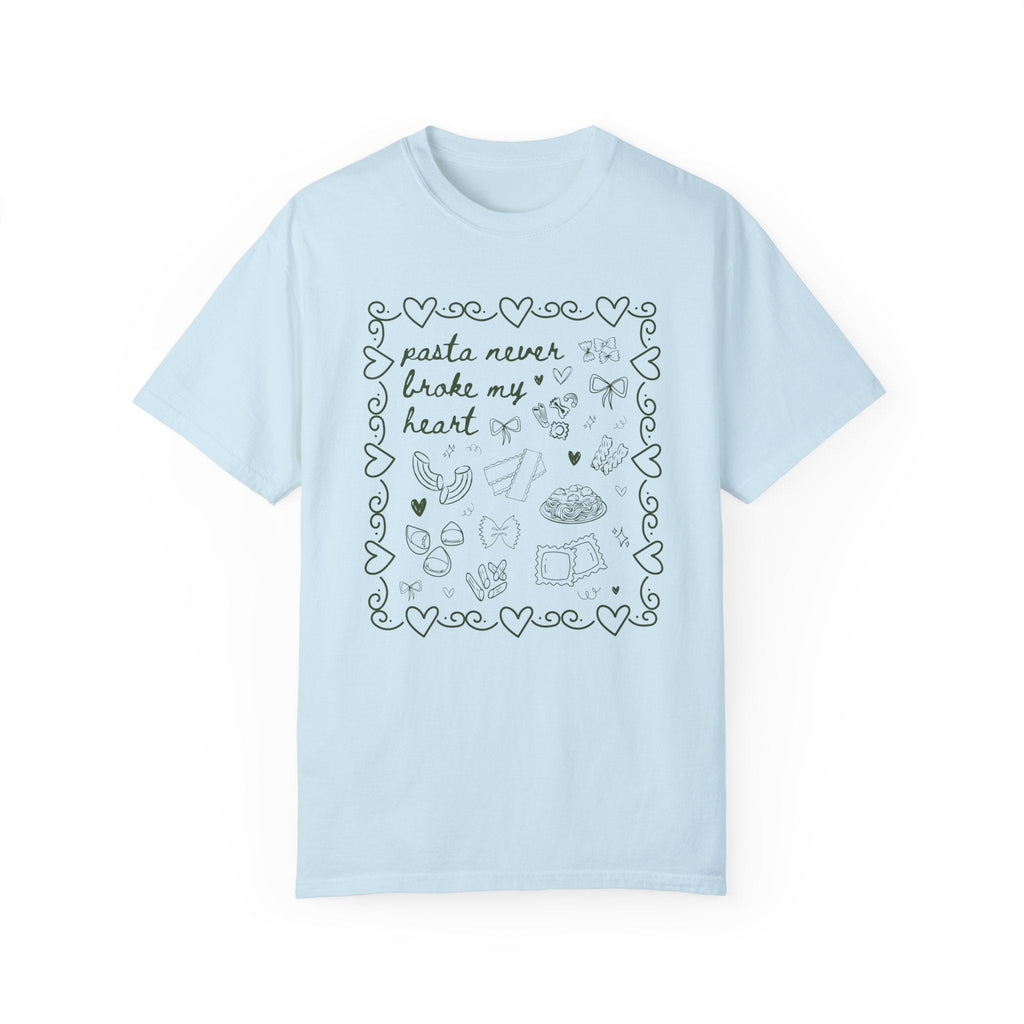 Pasta Never Broke My Heart Italian Food Dinner Club Tee - Che Cose Belle