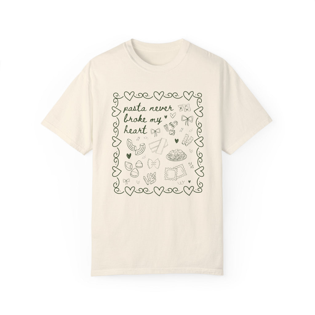 Pasta Never Broke My Heart Italian Food Dinner Club Tee - Che Cose Belle
