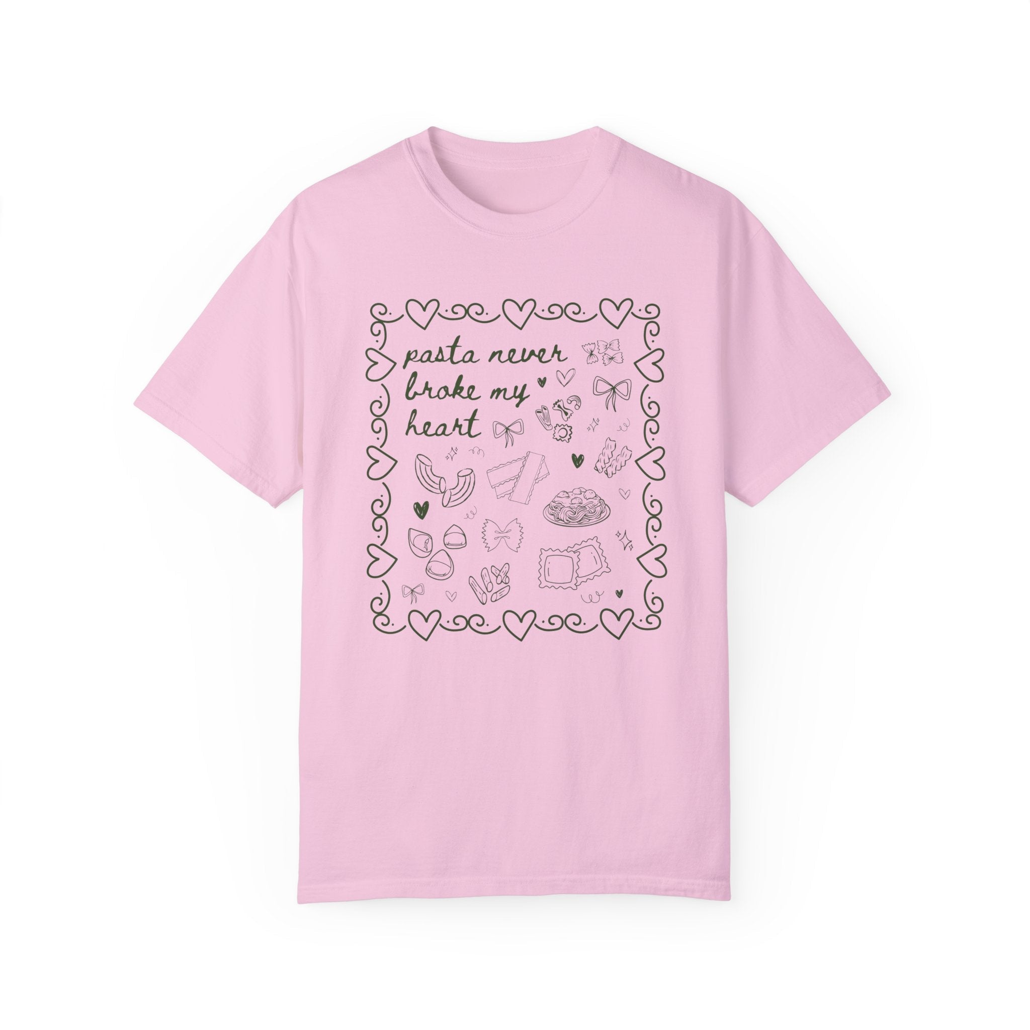 Pasta Never Broke My Heart Italian Food Dinner Club Tee - Che Cose Belle