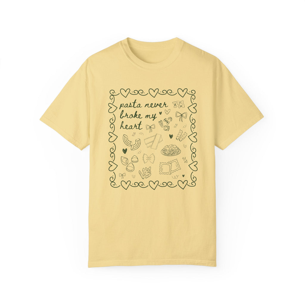 Pasta Never Broke My Heart Italian Food Dinner Club Tee - Che Cose Belle